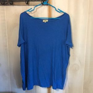 Blue piko top